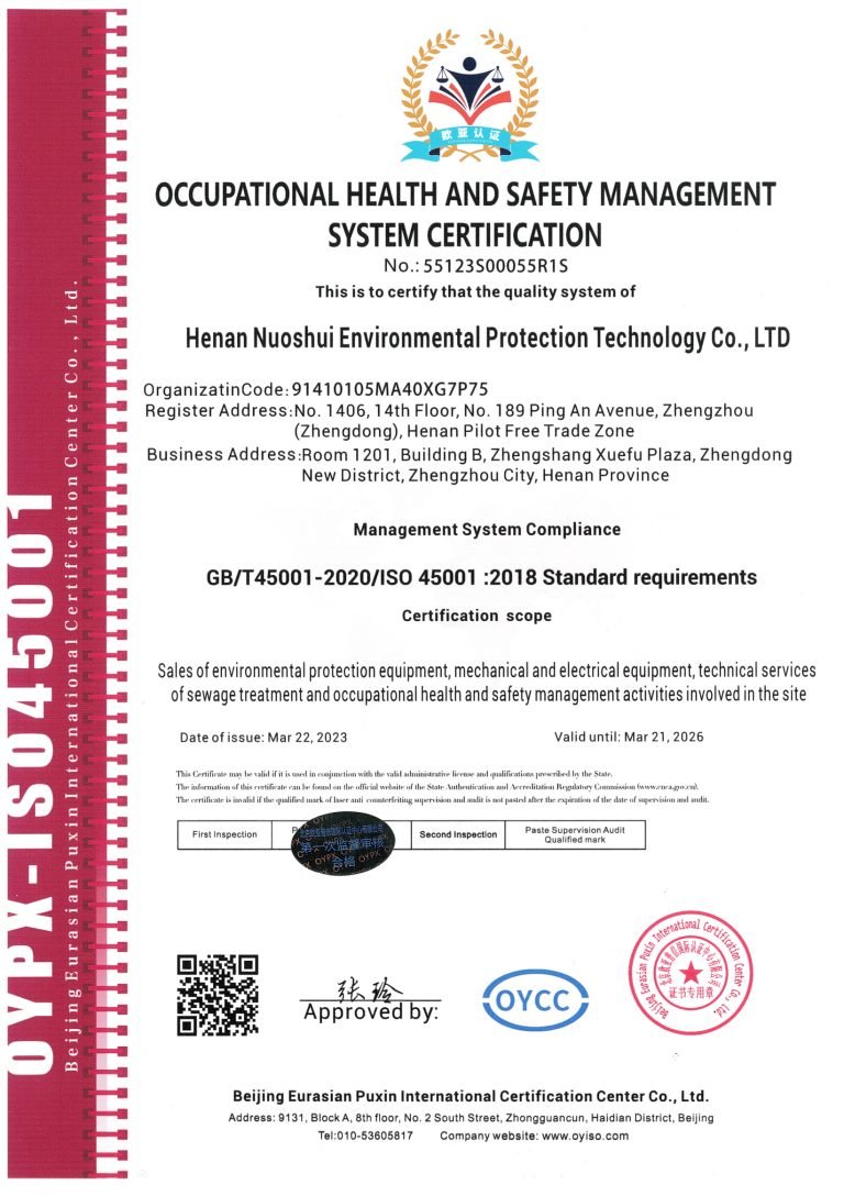 ISO 45001 Occupational Health & Safety